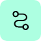 zig zag line connecting two points
